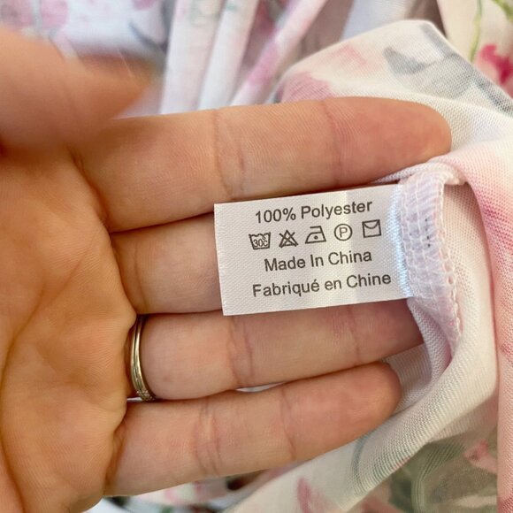 Show Me Your Mumu Brie Pink Floral Robe Bikini Cover Up OS Tie Waist Resortwear - Picture 3 of 5